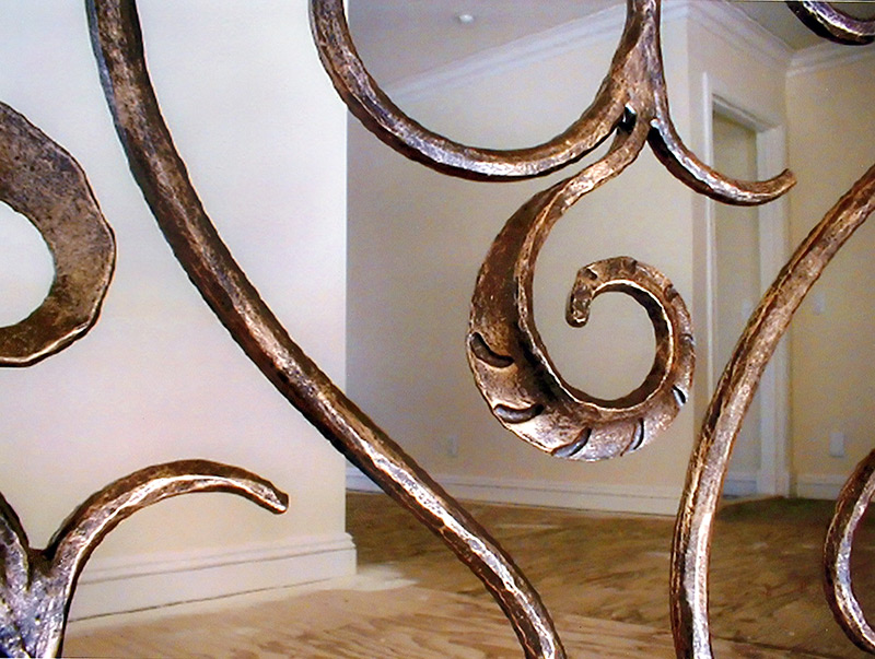 Custom metal railings by Kipu Forge